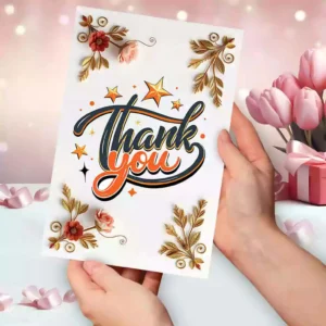 Thank you card that speak from bottom of Heart